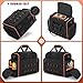Marscamd Tool Bag with 3 Removable Cases, 2 Layers Tool Tote for Hand Tools, Black with Red Binding