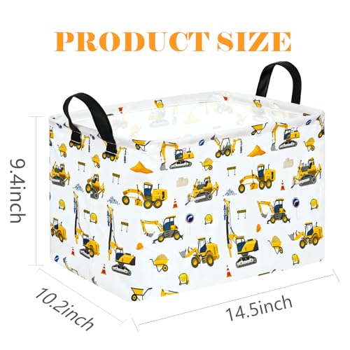 Image of Rectangle Gift Storage Basket Home Shelf Storage Basket Organizer Box Clothes Laundry Hamper Nursery Basket Laundry Basket with Handles (Vehicle)