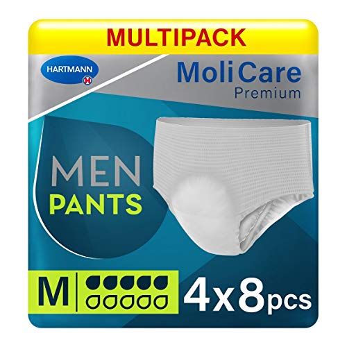 MOLICARE Premium Men Pants 5 Drops M, 32 unidades