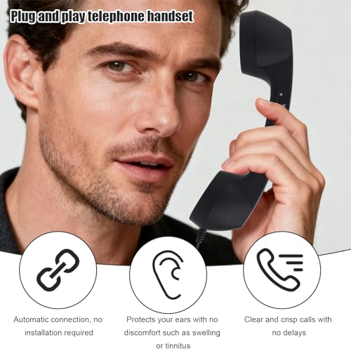 Combiné rétro Type C microphone haut parleur téléphone vintage années 90 pour Android iPhone - 5
