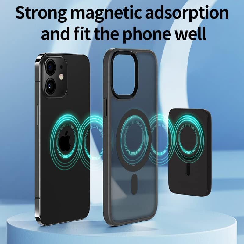 Image of BATCHONE Back Cover for iPhone 11 | Matte Finish | Compatible with MagSafe | Premium Polycarbonate (Black) (Pack of 1)
