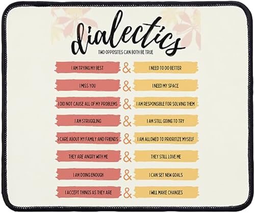 Miniatura 3 de Alfombrilla de mouse de aceptación personal para asesoría de salud mental DBT de aceptación radical, accesorios de escritorio 9.5 x 8 pulgadas.