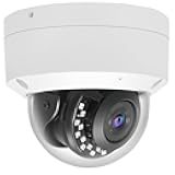 Real HD 4K 8MP PoE IP Vandal Dome PoE IP Camera Outdoor, 2.8mm Wide Angle 105° Fov, 98Ft Night Vision, H.265, Waterproof IP67, NDAA Compliant
