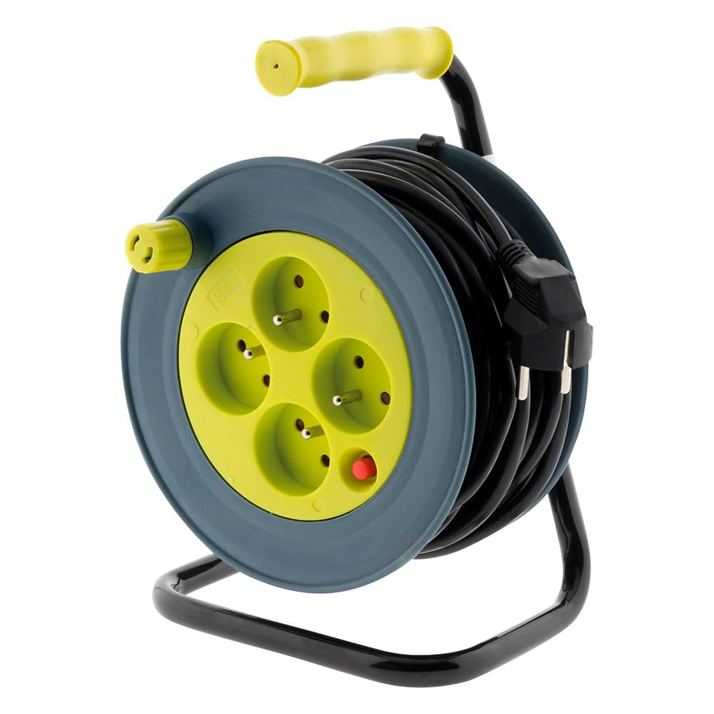 Zenitech - Carrete doméstico 15m 3G1 mm² - Anís - 4