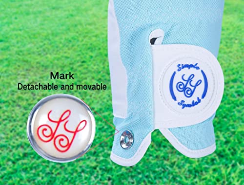 Simple Symbol Men's Raingrip Golf Glove Two Pack,Hot Wet Weather Comfort,（Two Left Hands Or Two Right Hands Or One Pair） Four Colors To Choose From White/Green/Navy Blue/Grey(Green,S,Left) #TOP5