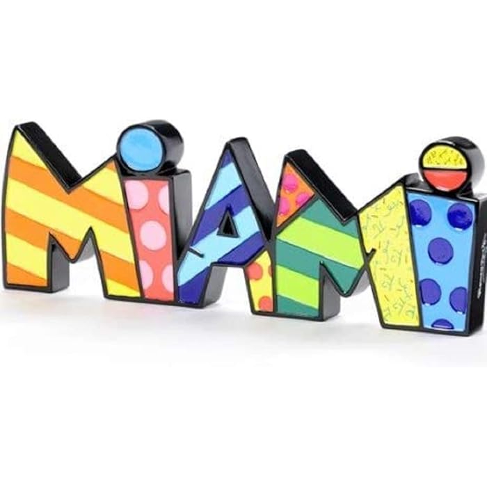 Buy Romero Britto Miami Figurine - Romero Britto Ornaments - Romero ...