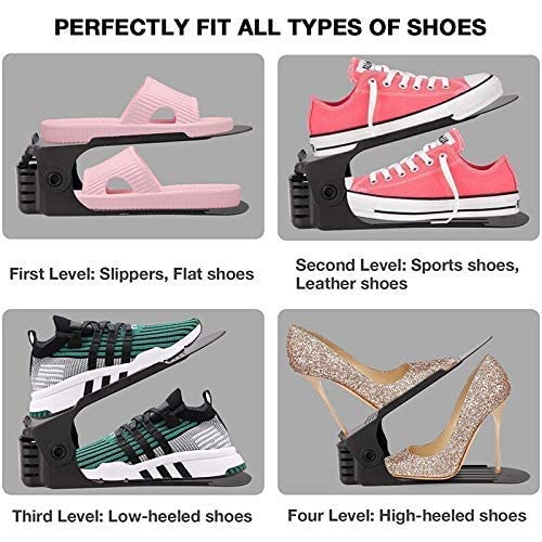 Omanos Adjustable Folding Shoe Slots Organizer 1