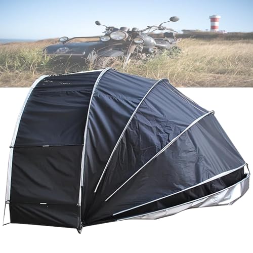 Protection contre les intempéries pour moto grâce à cet abri portable