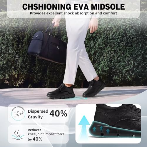 Image of OrthoComfoot Men's Orthopedic Leather Plantar Fasciitis Dress Shoes