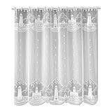 Heritage Lace Lighthouse 72-Inch by 72-Inch Shower Curtain, White