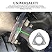 Rebvugr 2PCS Car Exhaust Pipe Gasket, 3