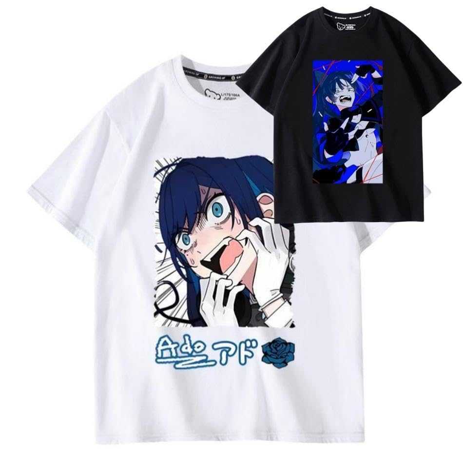 Amazon | Tシャツ Adoアド 半袖 メンズ アイドル歌手 フィルムレッド 