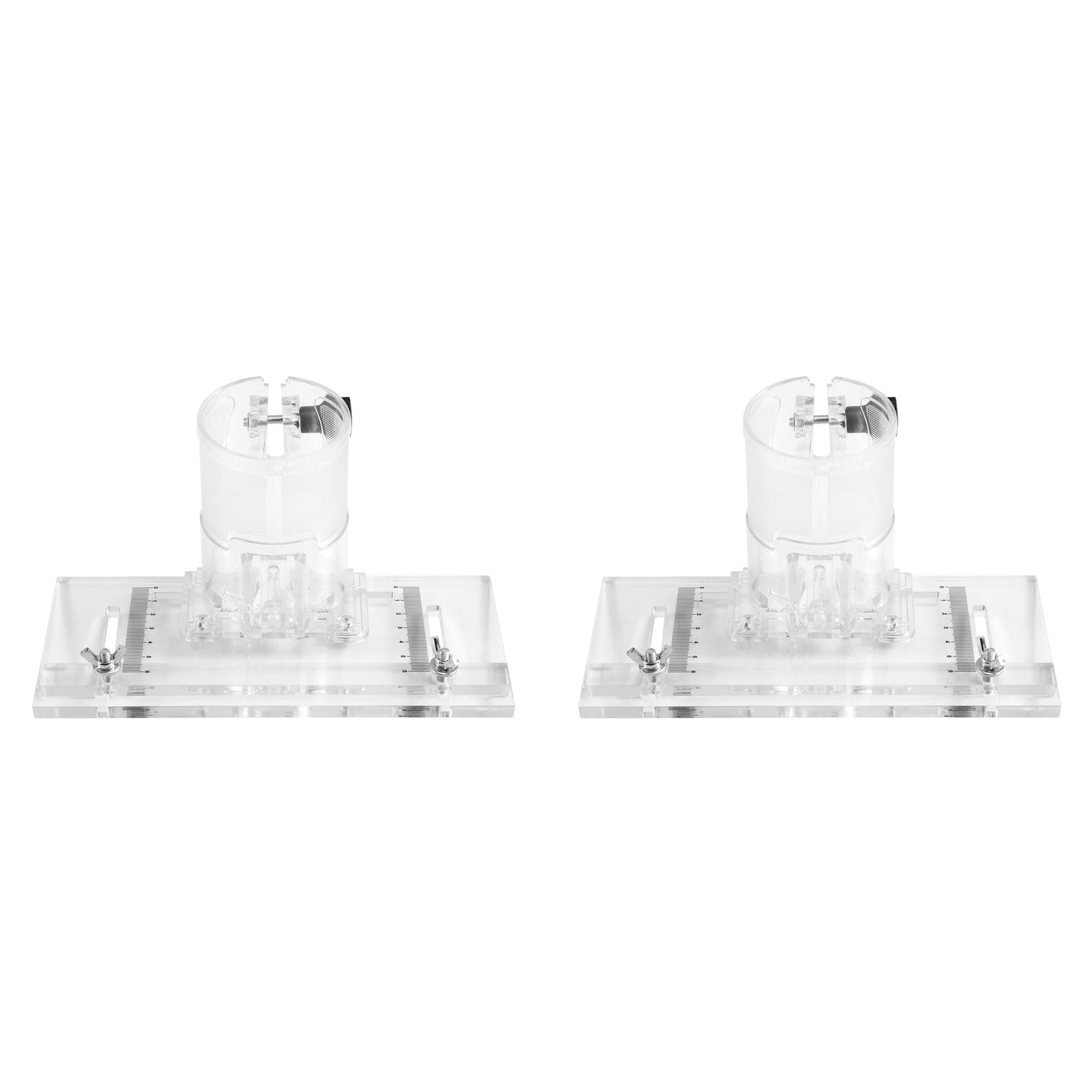 Ctrlzs 2X Edge Trimming Machine Hinge Slotting Board Tools Parts,Edge Trim Machine Base,Thicken With Graduations Router Base