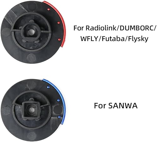 Miniatura 6 de Radiolink Transmisor RC con eje D de metal para volante Radiolink RC4GS/RC6GS/RC8X, para DUMBORC X4/X5/X6PM/X10PM, para transmisor RC