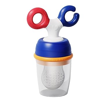 Silicone Baby Feeder Fresh Food Feeder Adjustable With Handle,Teething Toy Fruit Pacifier Are Suitable For Teething Babies,Detachable&Adjustable Baby Pacifier,Multicoloured (Colour May Very)