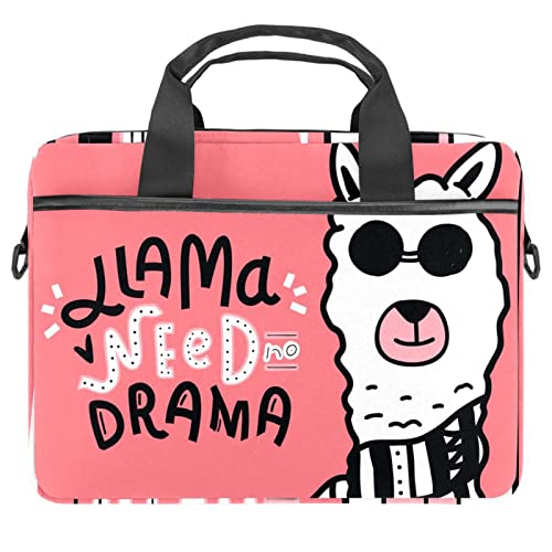 Sac à bandoulière pour ordinateur portable motif floral et alpaga rose