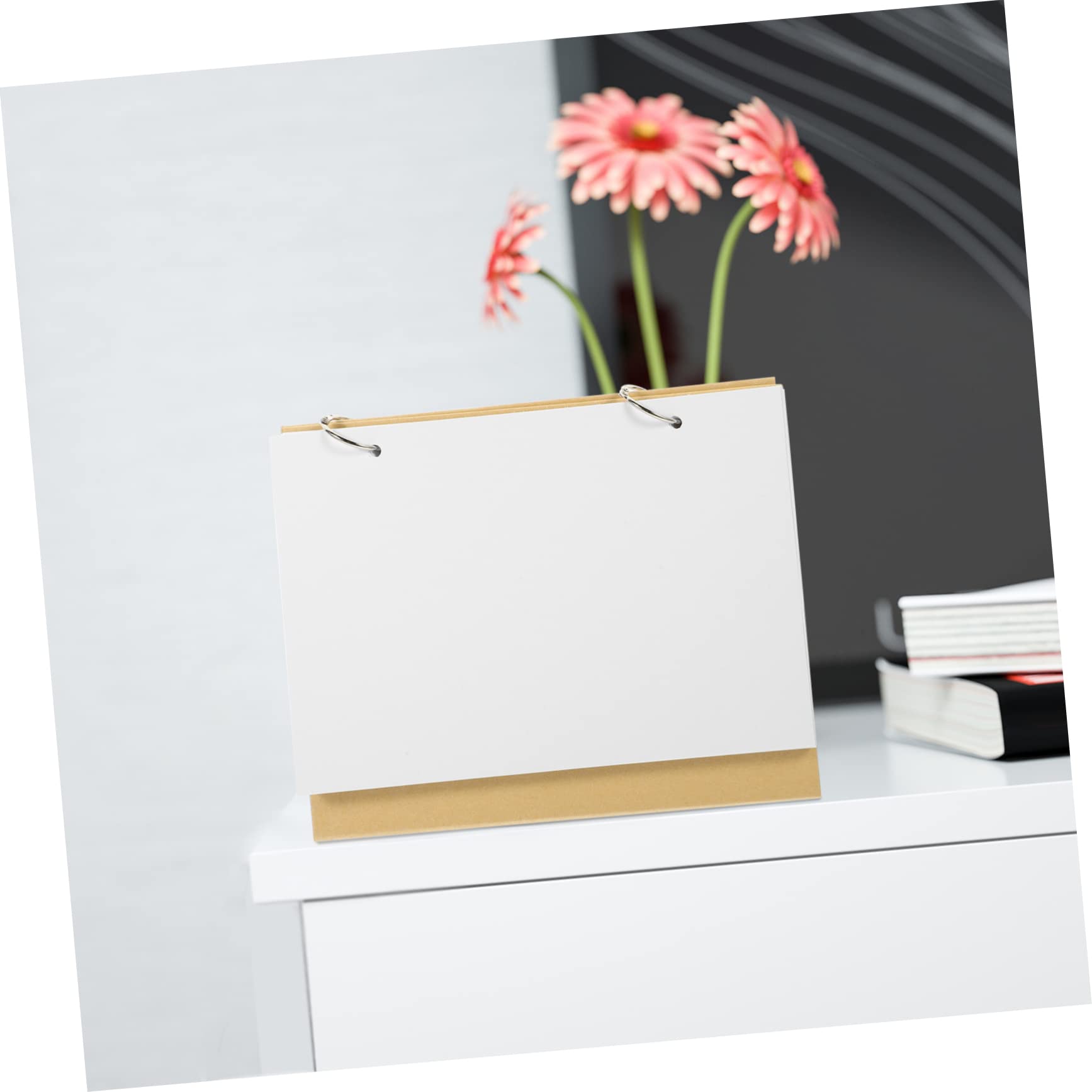Lurrose 5stücke Graffiti Memo Kalender Blanko Tischkalender Für Kreative Planung Handgefertigter Kalender Weißem Karton Mit Kraftpapier-umschlag Für Zuhause Und Büro Praktische