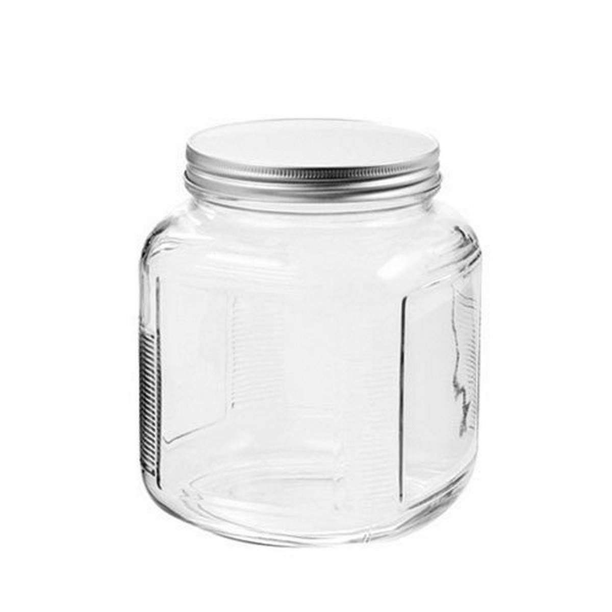 32oz Cracker Jar with Brushed Metal Lid