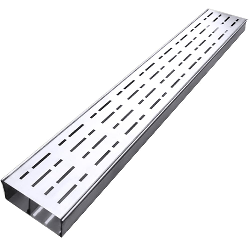Caniveau en acier inoxydable pour le drainage du garage, kit complet pour protéger votre jardin