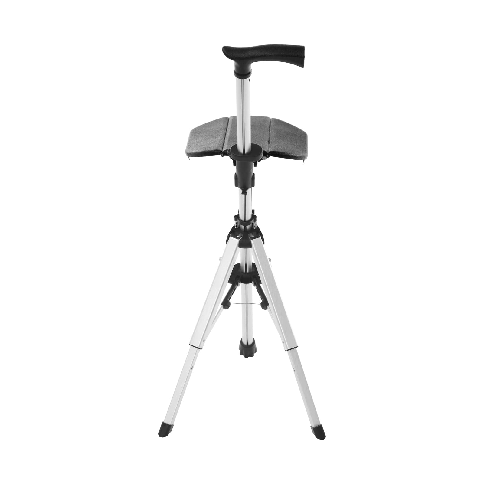 Bastone da passeggio pieghevole con sedile, 12 cm, pieghevole, per adulti e anziani, carico massimo 120 kg, per viaggi all'aria aperta