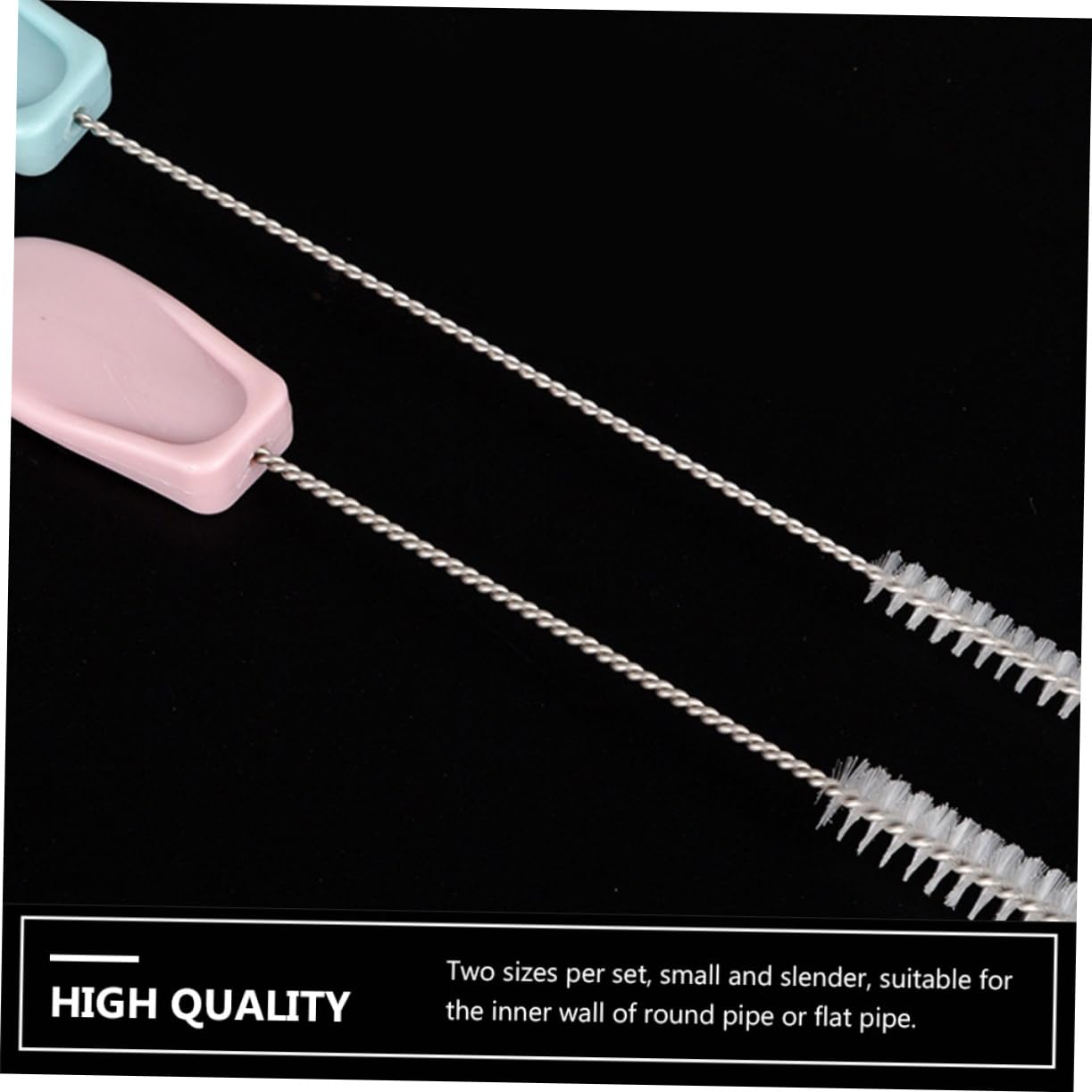 HEMOTON 9 Set Spazzola Per La Pulizia Bottiglia Paglia Coperchio Cannucce Riutilizzabile Cremagliera Scovolino Bottiglie Biberon Lunga Pulizia Lungo Scovolino Ciuccio Acciaio Inossidabile