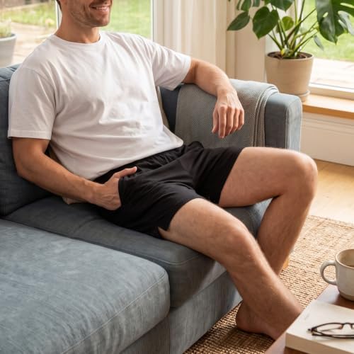 Image of AIMPACT Men's 4 inch Inseam Sleep & Lounge Pajama Shorts with Pockets