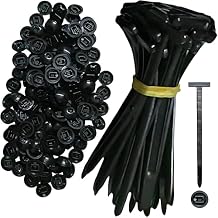 150PCS Nylon Universal Cable Tie Buckle Heavy Duty Self-Locking Zip Ties Holder with Pin & Button Design, Plastic Cable Ties Tool Fasteners Car Body, UV Resistant Zipties for Car Daily Auto Fixing