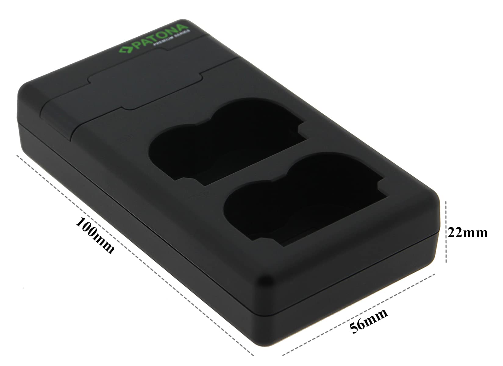 PATONA DMW BLK22 BLF19 Premium Cargador de Batería PD-Performance (1500mA), USB-C Dual LCD PD/QC Capable, Carga rápida con Adaptador de 20W+ Compatible con Panasonic Lumix DC S9 S5 G9 GH5 GH6 GH7