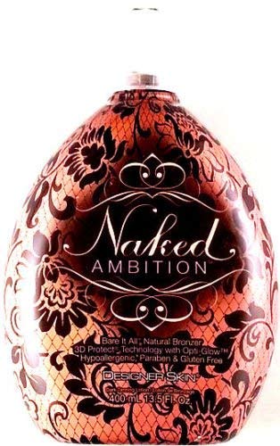 Naked Ambition Indoor Tanning Bed Lotion w/ Natural Bronzer By Designer Skin 13.5 Oz