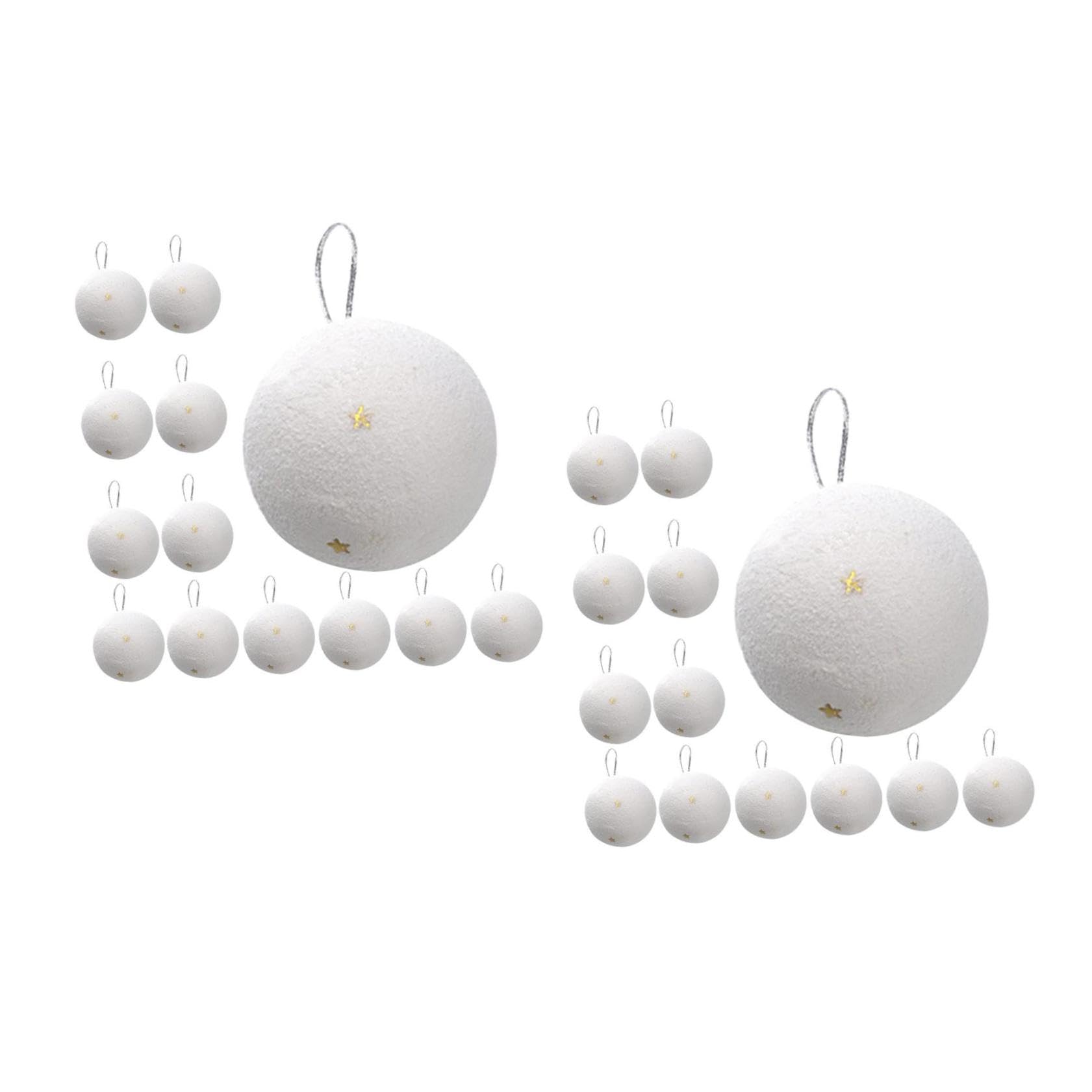 ibasenice 48piezas Adornos Colgantes para Árbol De Navidad Decoraciones De Realistas Accesorios De Decoración Navideña