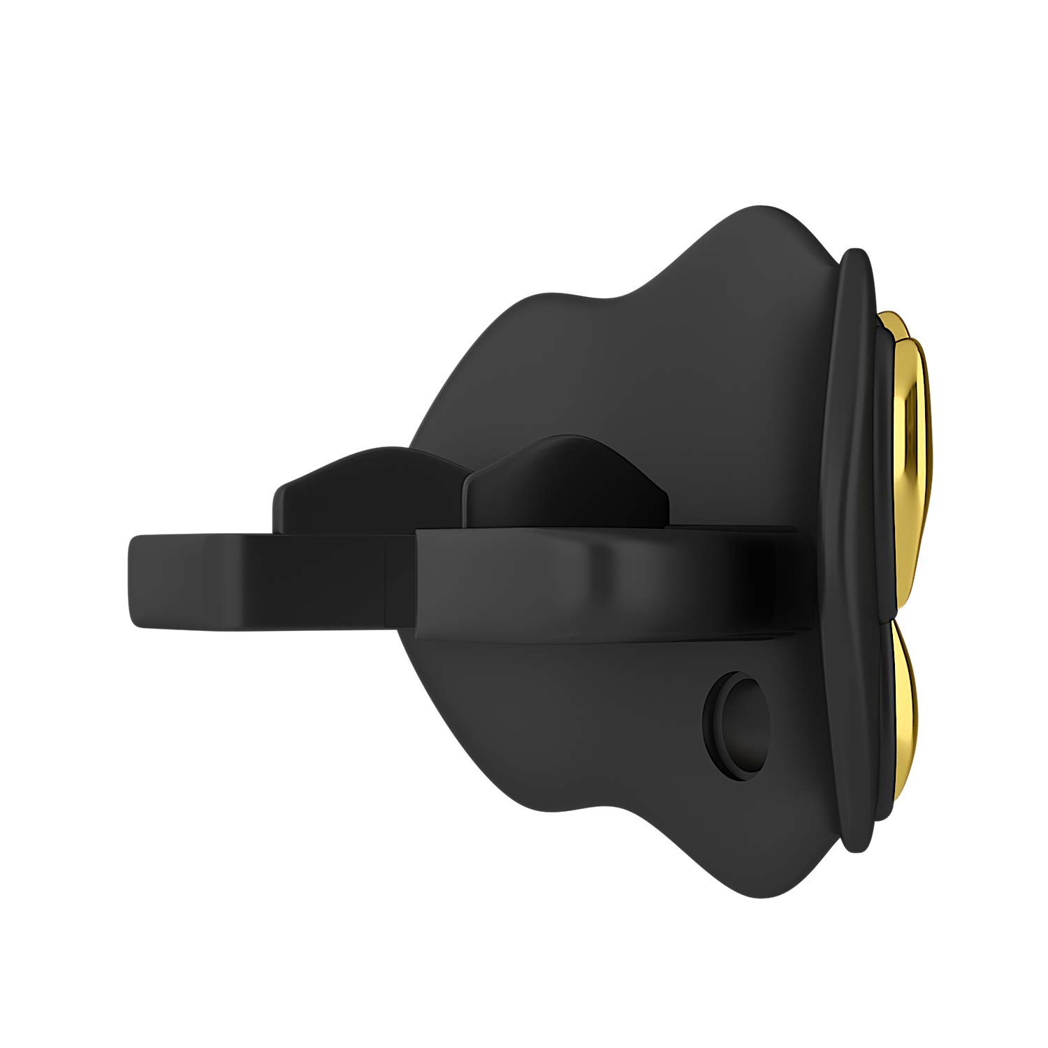 Loud Mouth Football Guard - 3D Chrome Grillz Football piece, Fits Adult & Youth, Guard Football Accessories (3D Grillz - Chrome Black/Gold)