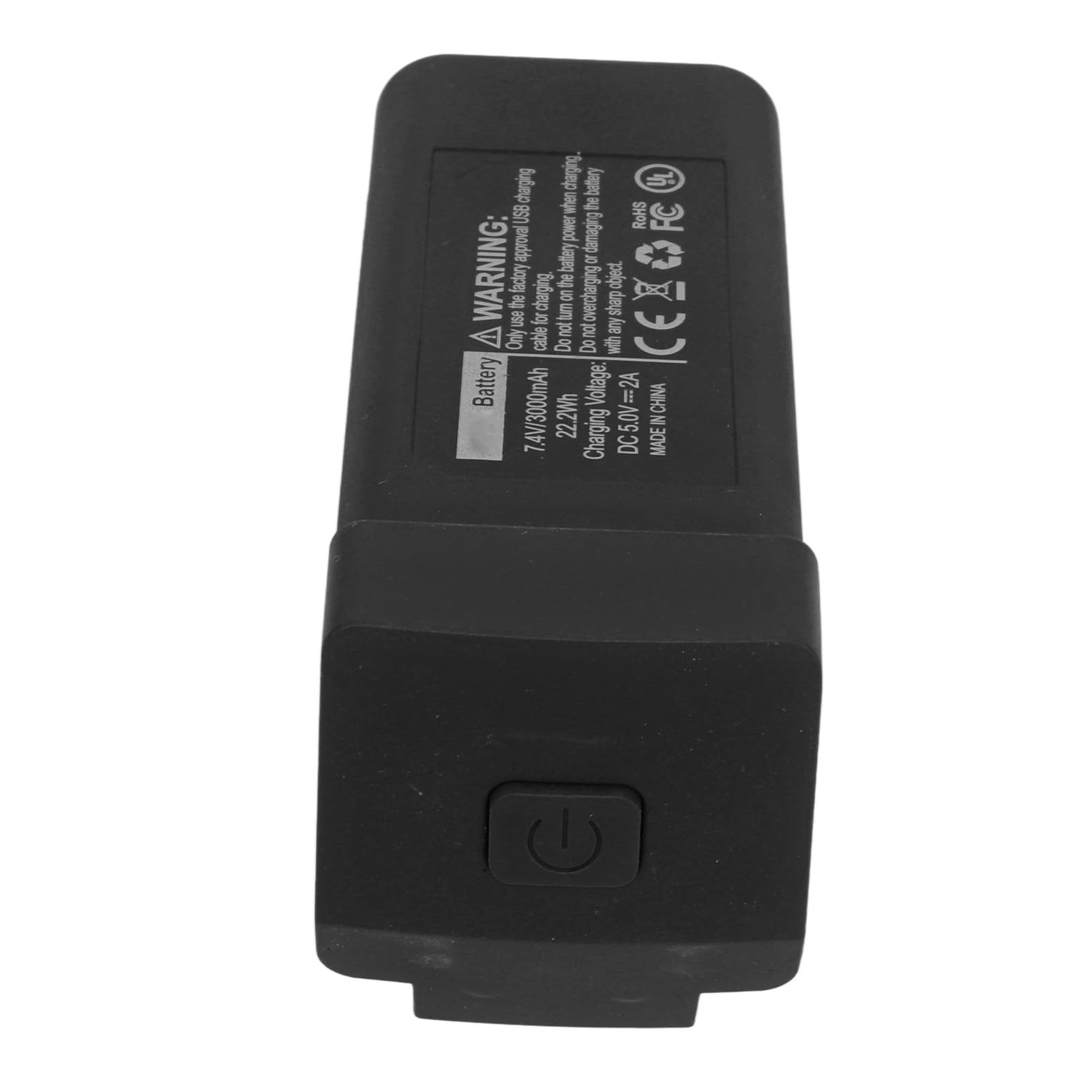 Domary Batterie de Lithium de Remplacement 7.4V 3000mAh Batterie de Drone Léger pour Lyzrc L800 Pro2 (Noir)