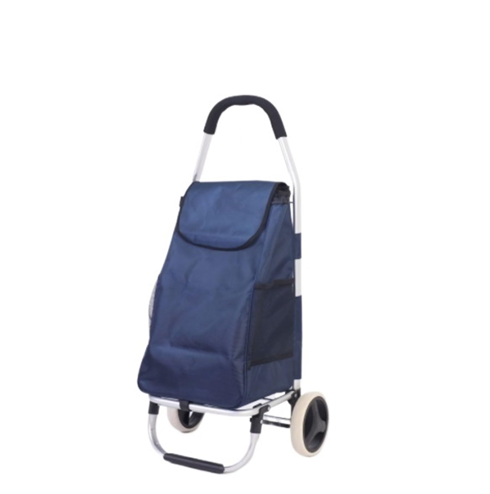 Shopping Trolley Multifunctional Shopping Cart With Two Wheels For Buying Food Groceries Short Trips Utility Cart(Blue)