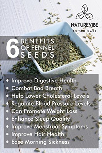Naturevibe Botanicals Organic Fennel Seeds, 5Lbs | Foeniculum Vulgare | Gluten Free & Non-Gmo | Adds Flavor | Add To Healthy Snacks (80 Ounces)…… #TOP4