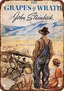 Vintage Wall Decoration Sign 8x12 The Grapes of Wrath First Edition Wall Signs M - Compare price