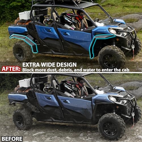 Image of SAUTVS XXL Wider Fender Flares for Can-Am Commander, Front Rear Extended Mud Flaps Mud Guards Extension for Can Am Commander 700 1000R MAX 2021-2026 Accessories (Replace #715006814)