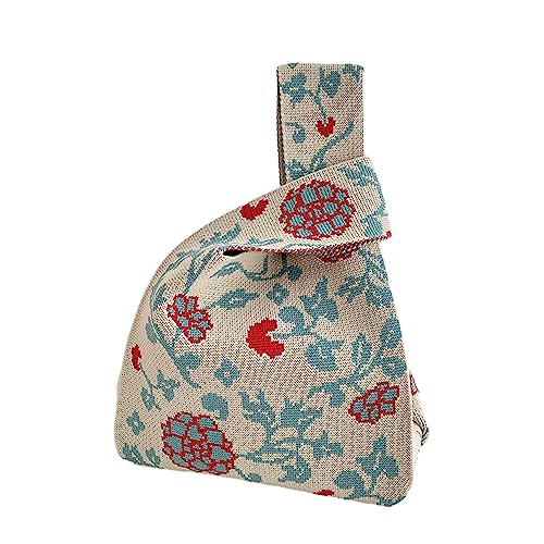 Image of Komociya Cute Wrist Bag for Women Trendy Knit Handbag Small Purse for Mom Girlfriend Birthday Christmas Valentines