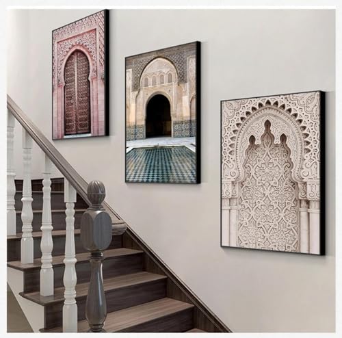 Images d'art d'architecture imprimées sur toile haut de gamme encadrée