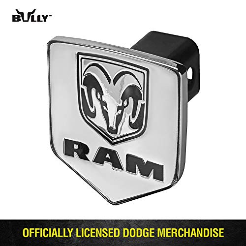 Bully Cr-311 Chrome Plated Metal Universal Fit Truck Dodge Ram Logo Hitch Cover Fits 1.25" And 2" Hitch Receivers For Trucks From Chevy (Chevrolet), Ford, Toyota, Gmc, Dodge Ram, Jeep #TOP2
