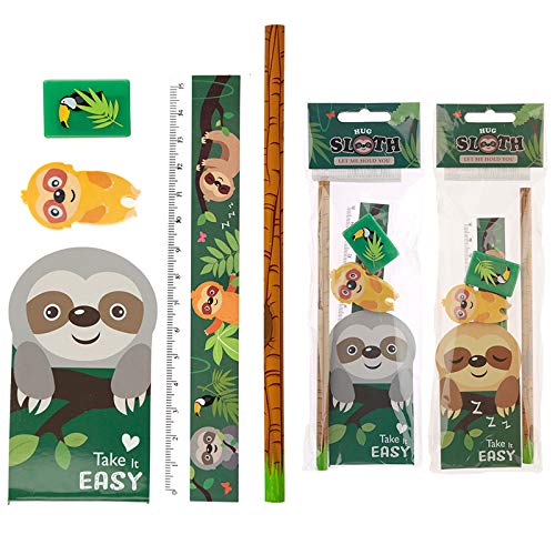 Puckator Cute Sloth Design Stationery Set STA83 - Only Available Assorted