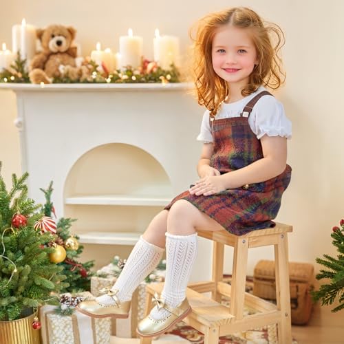 Image of Felix & Flora Toddler Little Girl Princess Dress Shoes-Mary Jane Flats for Girl Party School Shoes
