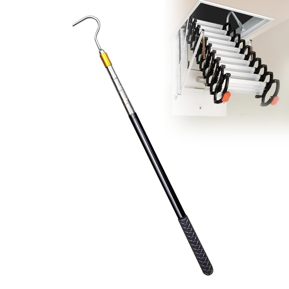 Asta Telescopica con Gancio Apri Asta per Tenda da Sole Lucernario Aste Telescopiche per Tende da Camper Cattura Serpenti Apriscatole e Robot per Piscina Seagull SE/Scuba SE,Gancio di Traino per Scale