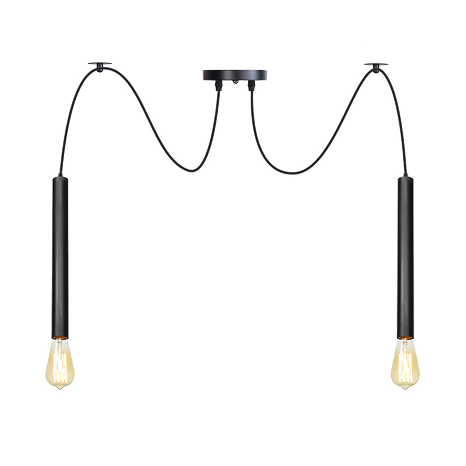Lámpara colgante de araña para comedor rústico con cables ajustables