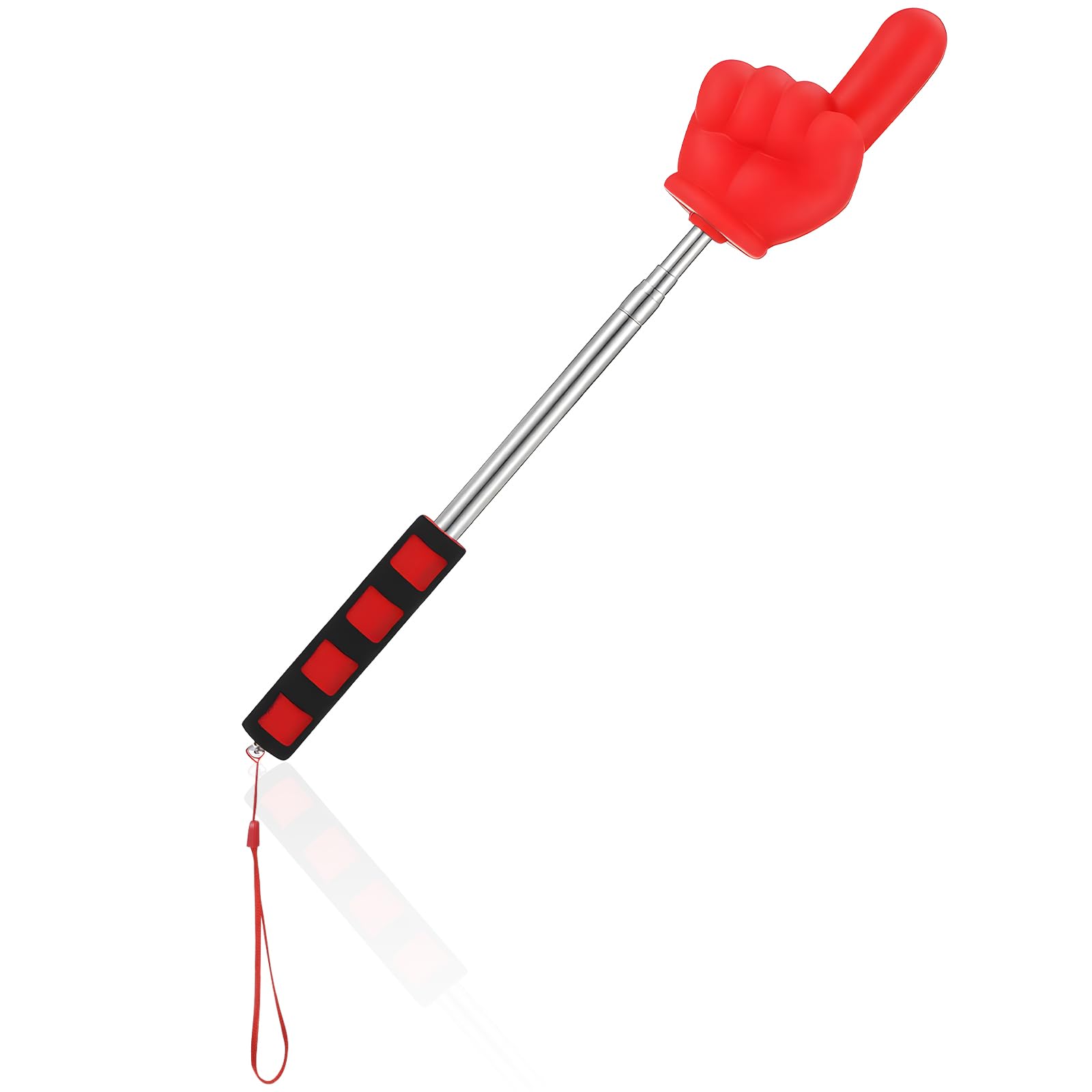 Big Extendable Pointer Finger Stick, Teacher Pointer Stick for Classroom with Soft Grip Handle, Teaching and Presentations, Teacher Supplies Interactive Learning, Retractable Pointers to 32 Inches