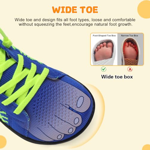 Image of JOINFREE Toddler Shoes Girls Boys Wide Barefoot Shoes Minimalist Walking Sneakers Zero Drop Slip on Tennis Shoe Breathable Naturally Flexible