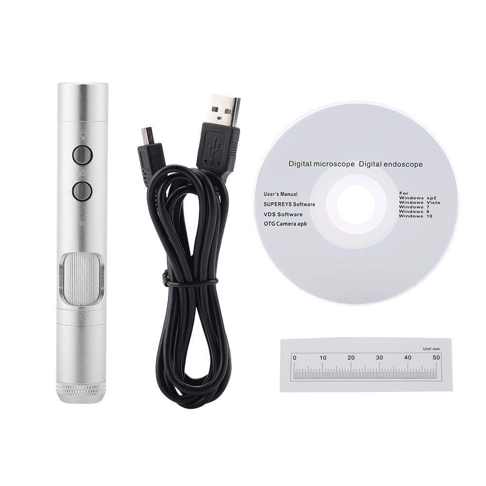 500X USB Digital Microscope,LEDB011 5.0MP CMOS Sensor Professional Magnification Camera Interchangeable Lens, Handheld Mini Lab Industrial Biological Magnifier,for Windows 8/7/Vista/XP SP2/2000