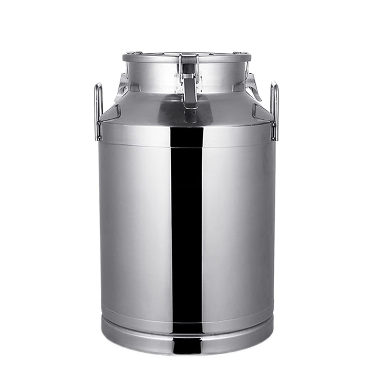 Stainless Steel Milk Can Sealing Oil Barrel for Liquid Storage (15L) Durable Milk Bucket Transport Tank for Wine Pail Storage Container (Silver 35L)