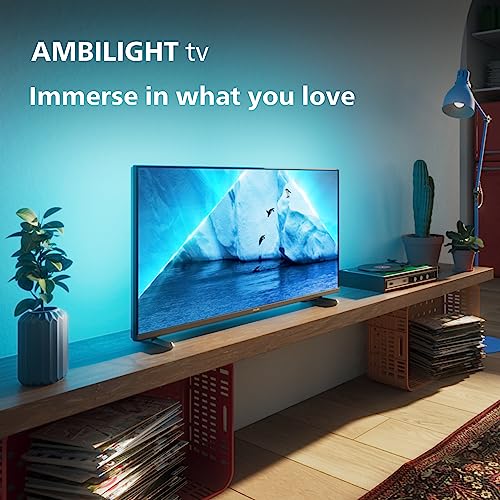 PHILIPS Ambilight PFS6908 32 inch Smart LED TV | 60Hz | Pixel Plus HD & HDR10 | SAPHI | Dolby Atmos | 12W Speakers | Google Assistant & Alexa Compatible