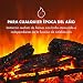KLARSTEIN Lienz Chimenea eléctrica con luz LED - 2 Niveles: 900/1800 W,...