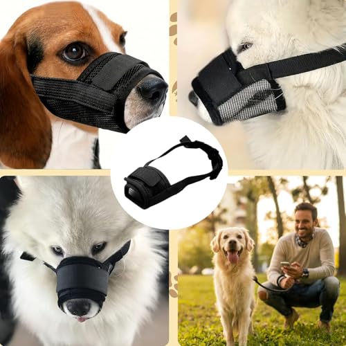 Maulkorb für Hunde, Maulkorb für kleine Hunde, Beißschutz, weich, verhindert Beißen, verhindert Kauen und Bellen, Trinken möglich, verstellbare Schlaufe, Hundetraining